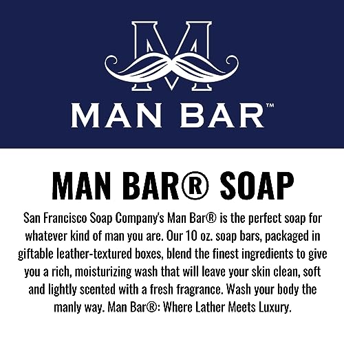 Spiced Tobacco Man Bar Soap - Moisture Rich, Natural Ingredients