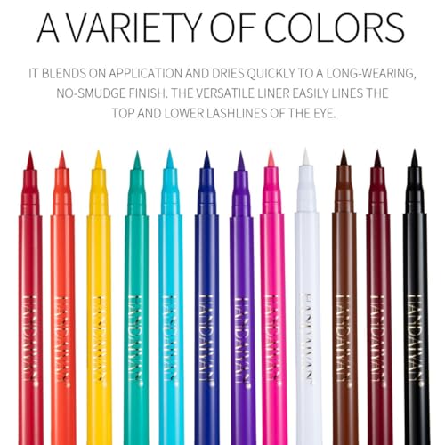 Waterproof Dark Blue Liquid Eyeliner - Smudge-Proof & Long-Lasting