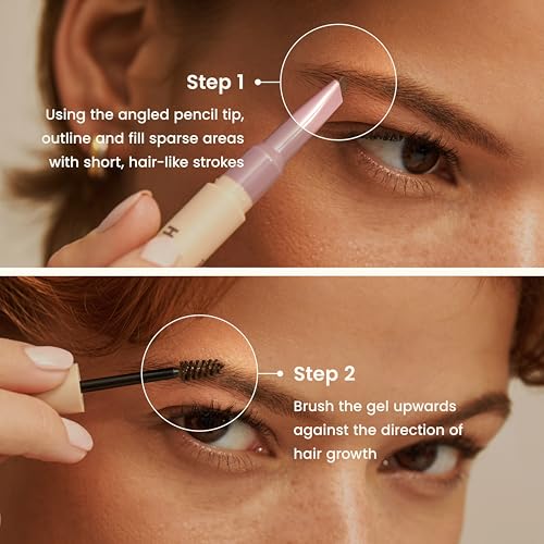 JOAH Dual Brow Pencil and Gel - Ash Brown, Vegan Formula
