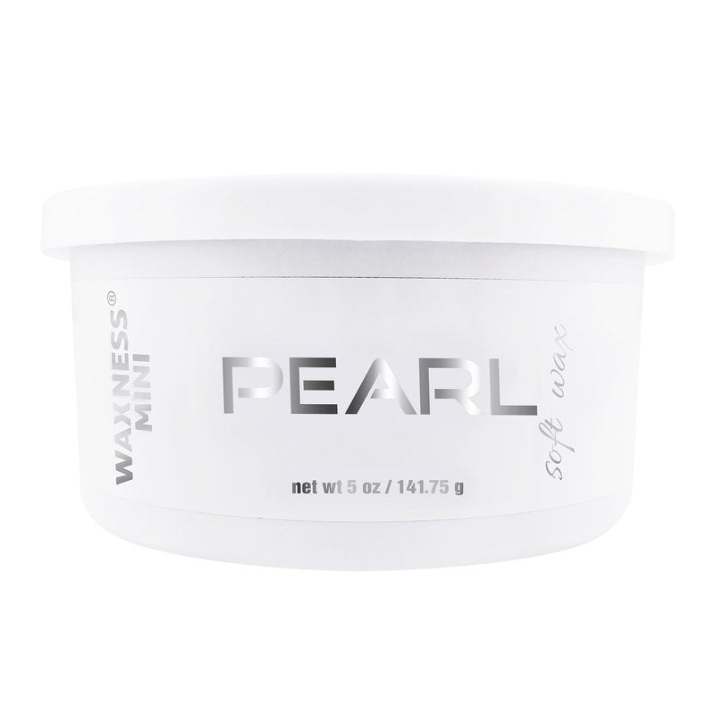 Waxness Pearl Hard Wax for Face & Eyebrows – 5 oz (140 g) Hard Wax with Creamy Texture and Pearly White Color, Use With Strips, Professional Use – Made in Italy