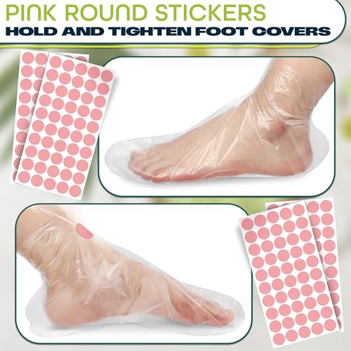 KETAR Disposable Plastic Foot Covers for Moisturizing & Paraffin Wax - 200 Pcs
