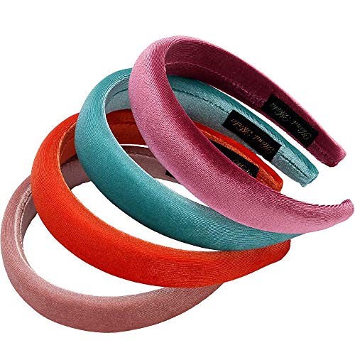 LONEEDY 8-Pack Velvet Sponge Headbands for Women - Comfortable & Stylish