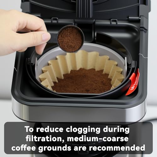 100 Unbleached Coffee Filters for OXO 8-Cup Brew Basket
