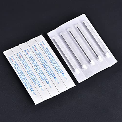 Professional Piercing Clamp Kit with 20 Surgical Stainless Steel Needles
