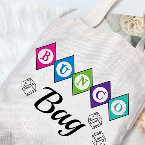 G2TUP Bunco Night Bag with Coffee Variation | Funny Bunco Dice Organizer Pouch