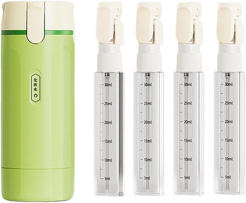 Pourpod 4-in-1 Travel Bottle - Versatile Green Design for On-the-Go Hydration