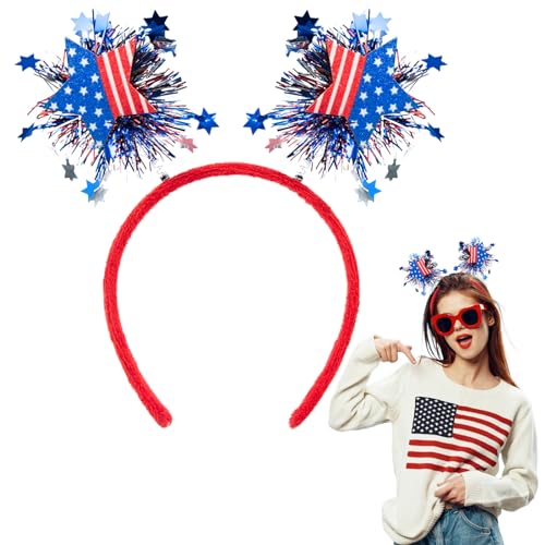 4th of July Headband with USA Flag Design - Patriotic Hair Accessories