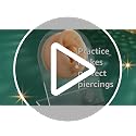 Cryfokt Soft Silicone Body Part Display Set - Dark Skin Color for Piercing Practice