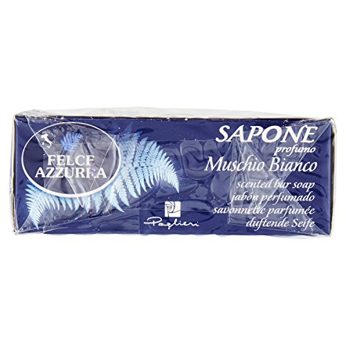 Felce Azzurra Blue Fern Moss Bar Soap Pack of 3, 100g each