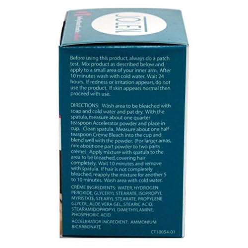 Jolen Creme Bleach Sensitive Formula Plus Aloe Vera 1oz.(pack of 6)