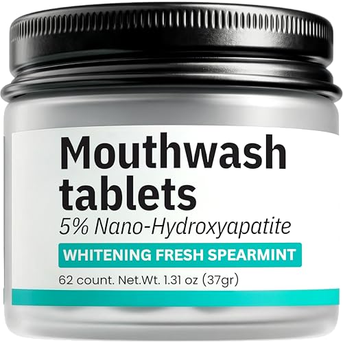 Natural Mouthwash Tablets with Nano-Hydroxyapatite, Alcohol-Free