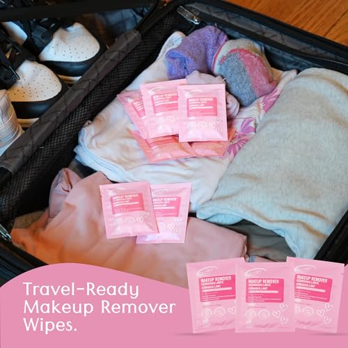 Air Jungles Micellar Makeup Remover Wipes, 50 Individually Wrapped Wipes