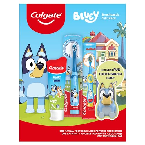 Colgate Kids Toothbrush Set with Toothpaste - Bluey Gift Set