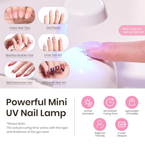 Beetles Tipex Instant Apex Nail Tips Kit Medium Almond 224pcs, 16 Sizes — DIY Salon-Quality Extensions