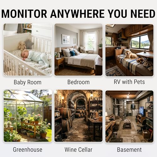 TempPro Bluetooth Indoor Thermometer & Hygrometer - 260FT Range