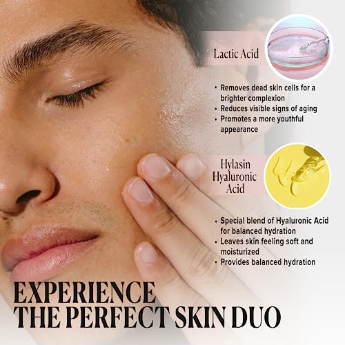 Cosmedica Skincare 5% Lactic Acid Treatment with Hyaluronic Acid - Gentle Exfoliator & Dark Spot Corrector for Radiant Skin