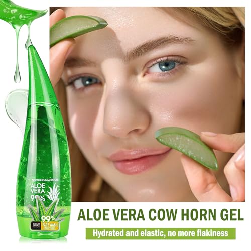 WENJLYJ 99% Organic Aloe Vera Gel - After Sun & Skin Moisturizer (Variation L) 260ml
