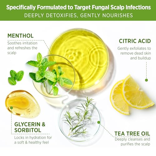 Roycederm Tea Tree Scalp Scrub - Pre-Shampoo Exfoliating Treatment for Healthy Hair