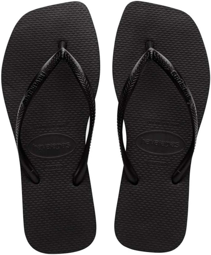 Havaianas Women's Slim Square Flip Flops - Comfortable Solid Design | Multiple Colors Available