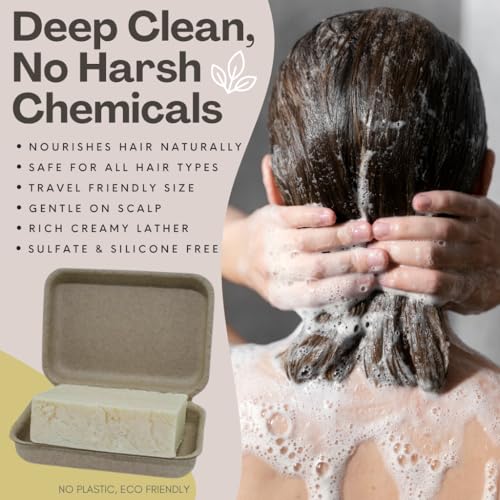 The Yellow Bird Peppermint Shampoo Bar – Natural Sulfate-Free Hair Soap