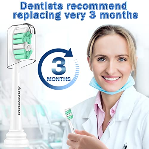 Aoremon Replacement Toothbrush Heads for Philips Sonicare, 8-Pack