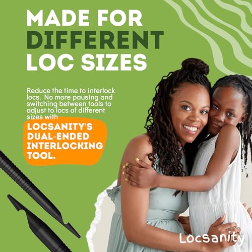 Locsanity Double Pack Interlocking Tool for Locs - Professional Retightening & Styling