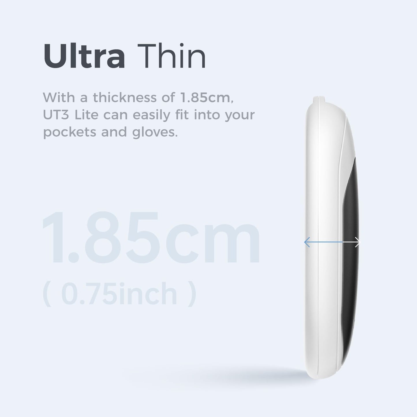 OCOOPA Magnetic Rechargeable Hand Warmers 2 Pack, Fast Heating, 3-Settings, UL Certified, Electric Portable Pocket Heater, Hunting, Golf, Camping Gear, Warm Gifts for Women, Tech Gift Men, UT3 Lite