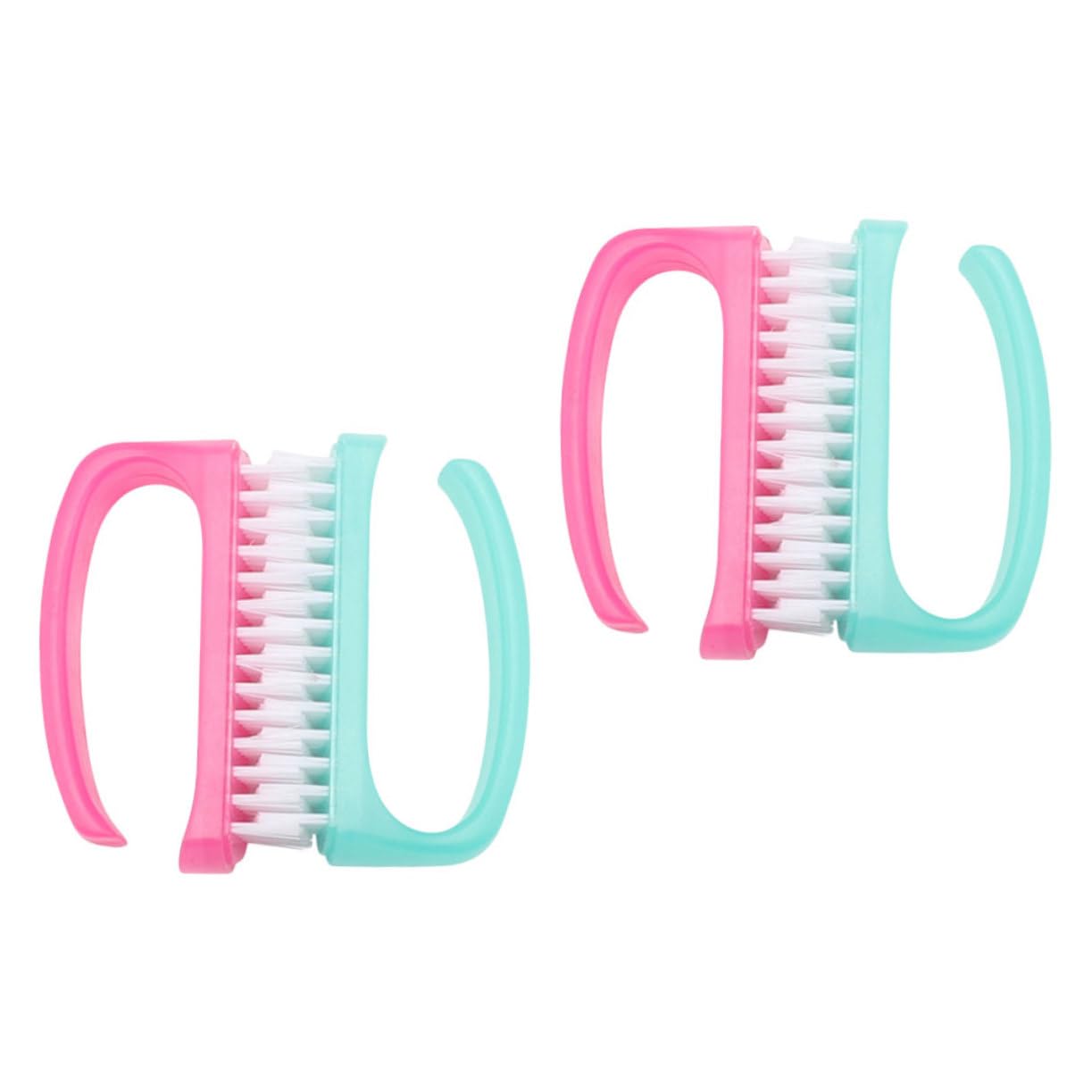 FRCOLOR 4Pcs Nail Cleaning Brush Durable Fingernail Brush for Manicure Dust Removal Soft Bristles for Gentle Nail Care Selection Essential Random Color