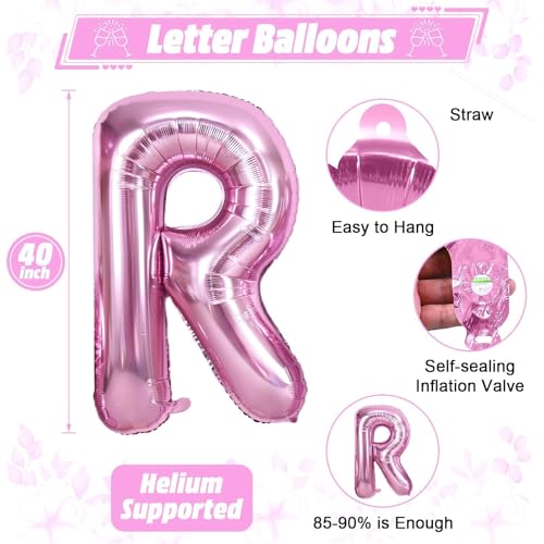 40-Inch Rose Pink Bride Balloons for Bachelorette Party
