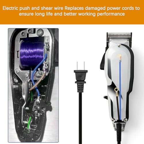 Replacement Power Cord for Wahl Hair Clippers & Trimmers 00647-500