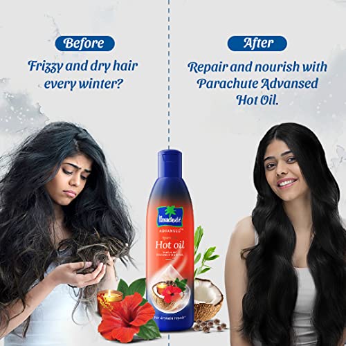 Parachute Advansed Ayurvedic Hot Coconut Hair Oil - 400ml + 90ml Bonus