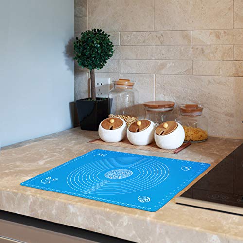 Non-Stick Silicone Baking Mat with Measurements - 25.6" x 17.7"