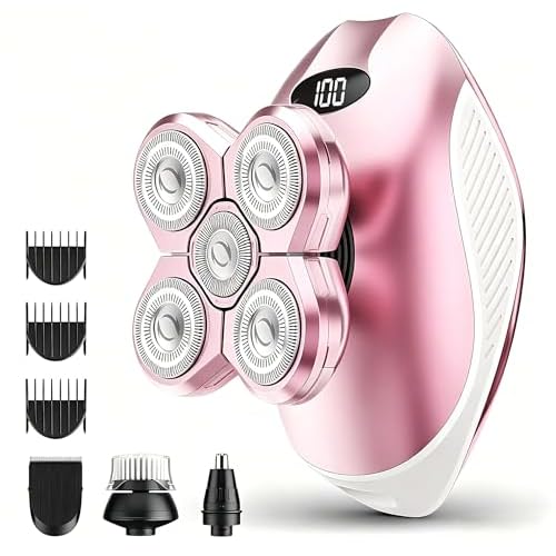 Electric Razors for Women, 5-in-1 Rechargeable Body Shaver - Waterproof Wet Dry Hair Remover - Trimmer for Lady Face Underarms Bikini,Lips,arms, Legs