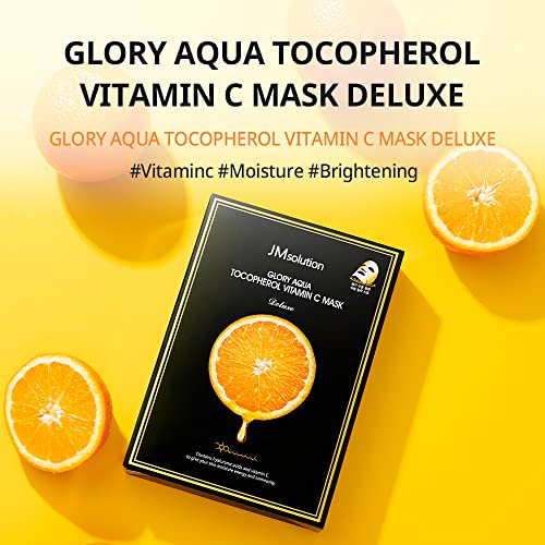 JMsolution Glory Aqua Vitamin C Mask - Brightening Sheet Mask (10 Sheets)