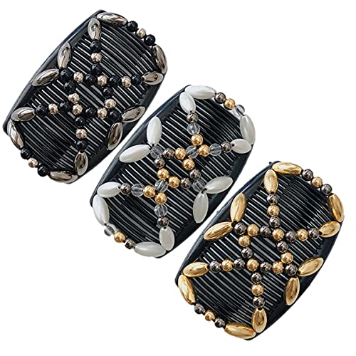 FXBLING 3-Piece Decorative Hair Comb Set for Updos and Styling