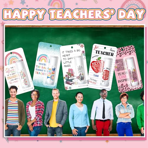 Sacubee Classic 15 Pack Teacher Appreciation Lip Balm Set with Honey Flavor