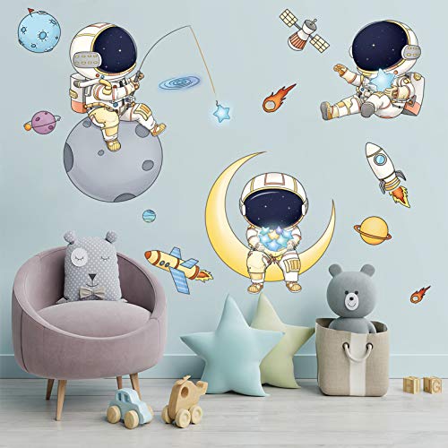 Astronaut Wall Stickers for Kids - DILIBRA Creative Space Decor