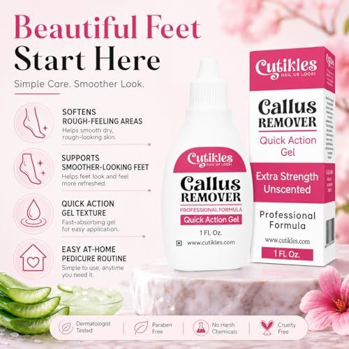 Cutikles Callus Remover Gel – Extra Strength for Smooth Feet