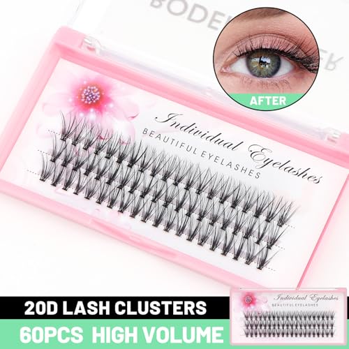 Bodermincer 14mm False Eyelash Clusters 0.07mm Thick Natural Curl Handmade Bulk