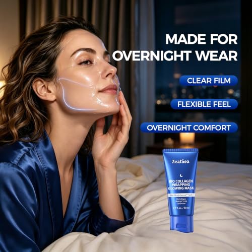ZealSea Collagen & Matrixyl 3000 Overnight Peel Off Face Mask, 1.7oz