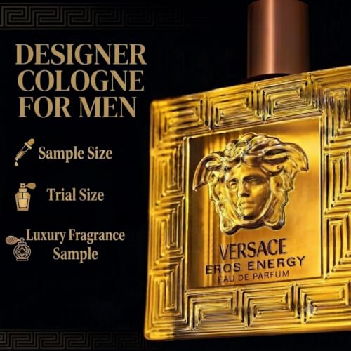 Versace Eros Energy Mini Cologne for Men, 0.17 oz EDP Splash