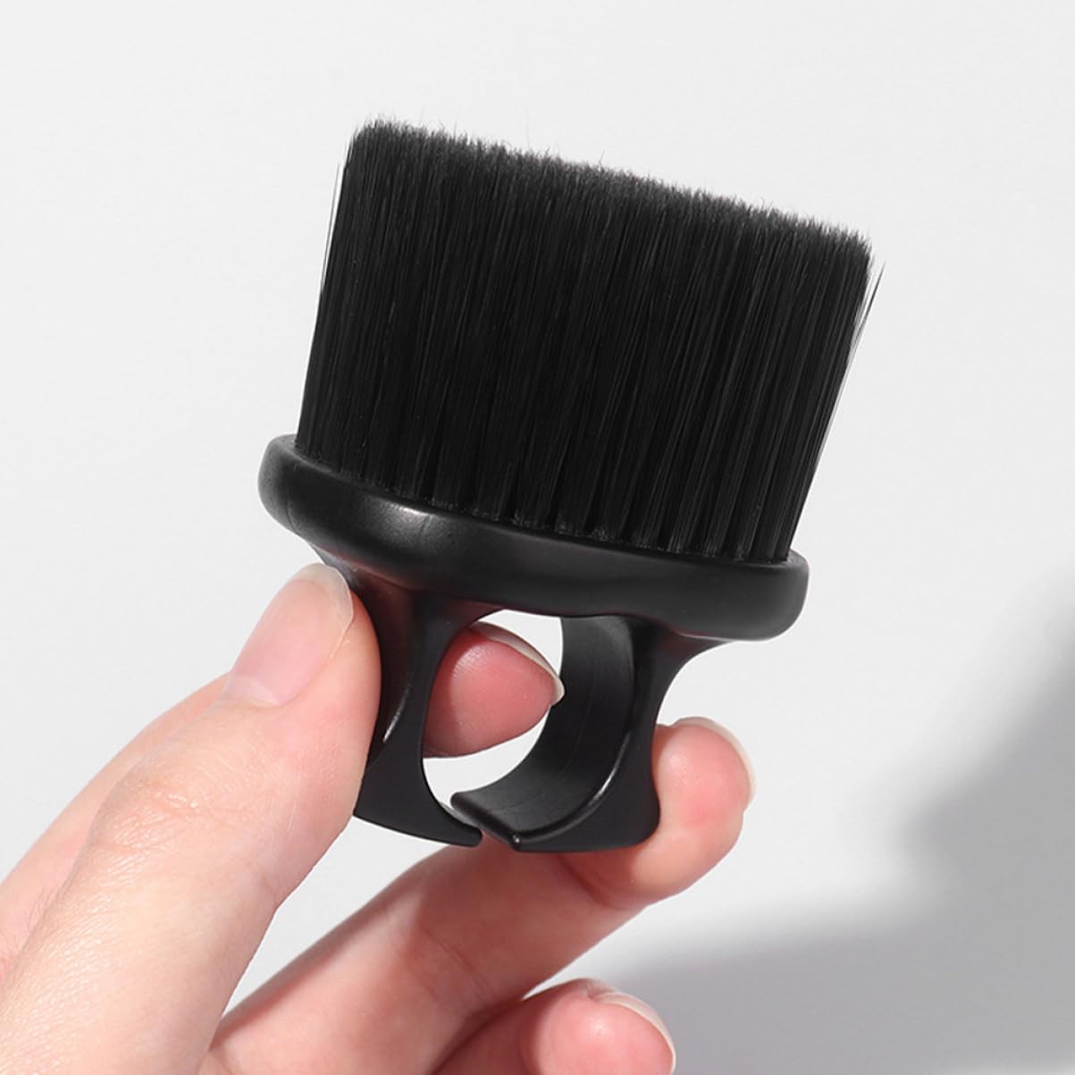 MUSISALY 2 Pcs Beard Grooming Brushes for Men Retro Knuckle Barber Brush Set with Nylon Bristles for Hair Styling and Razor Cleaning