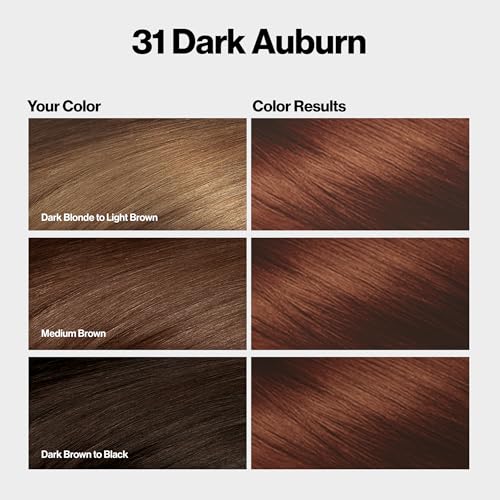 Revlon ColorSilk Bond Repair Hair Color - 31 Dark Auburn, 3-Pack