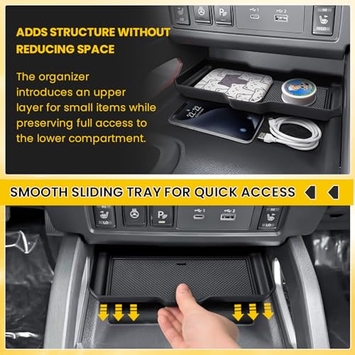 Center Console Organizer Tray for 2022-2026 Nissan Frontier