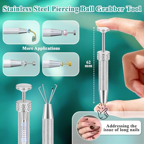 Accirrch Piercing Ball Grabber Tool & Jewelry Insertion Kit
