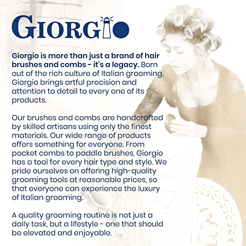 Giorgio G28 Wide Tooth Detangling Comb - Portable Travel Hair Comb