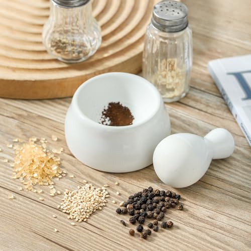 Howise 2.5 Inch Mortar and Pestle Set for Efficient Grinding