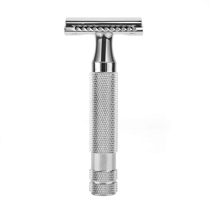 CHARMMAN Classic Double Edge Safety Shaving Razor, Pure Copper Handle,1 Razor + 10 pcs Super Stainless Steel Blades
