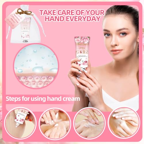 40-Pack Rose Hand Cream Gift Set for Baby Shower & Wedding Party Favors