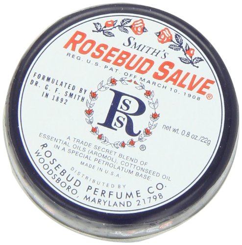 Rosebud Salve Tin 0.8 Oz - Rosemary Scent Moisturizing Lip & Skin Balm